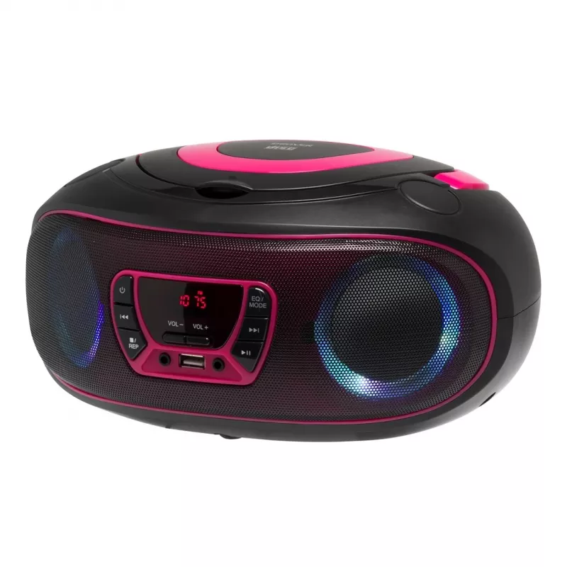 Denver TCL-212BT PINK CD-soitin kannettava CD-soitin musta, pinkki