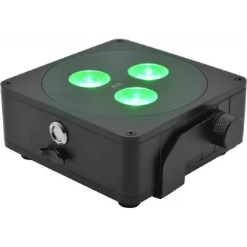 Paristokäyttöinen tasovalaisin EUROLITE AKKU IP 3 sw 41700020 RGB mobiili- ja ulkokäyttöön