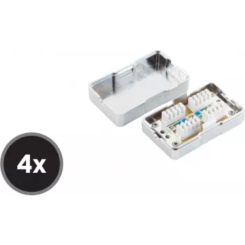Verkkopistorasia Cat6 ShiverPeaks BS75001-SET4