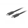 Kaapeli USB-C M/M 3.1 Gen 2 0,5 m 10 Gbit/s PD100W musta