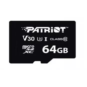 MicroSDXC-muistikortti PATRIOT VX Series 64 GB UHS-I U3 V30 Class 10 90/80 MB/s vedenpitävä kirjoitussuojalla