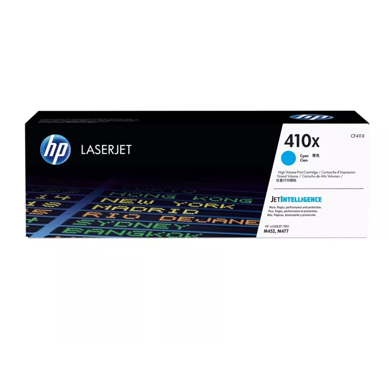 HP 410X High Yield syaani alkuperäinen LaserJet-värikasetti