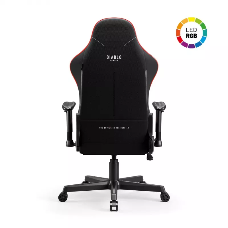 Gaming-tuoli Diablo X-Starter musta LED — Diablo X-Starter Gaming-tuoli integroidulla LED-valaistuksella