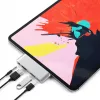 Satechi Aluminium USB-C-keskitin iPad Pro hopea