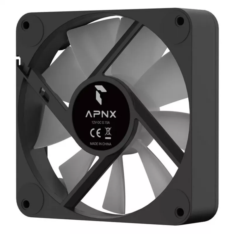 Kotelotuuletin APNX FP1-Q 120 PWM ARGB-BK 120mm PWM ARGB musta