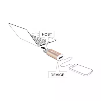 USB-sovitin DeLOCK 65677 USB 2.0-C - Micro-B