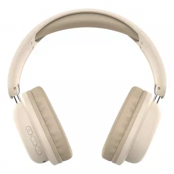 Langattomat over-ear-kuulokkeet DEFENDER EEMOTION B640 BEIGE — binaural, suljettu akustiikka, USB-C, AUX, 20–20000 Hz, 105 dB