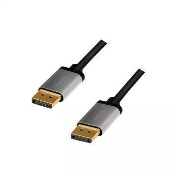 DisplayPort-kaapeli LogiLink CDA0102 3 m harmaa musta