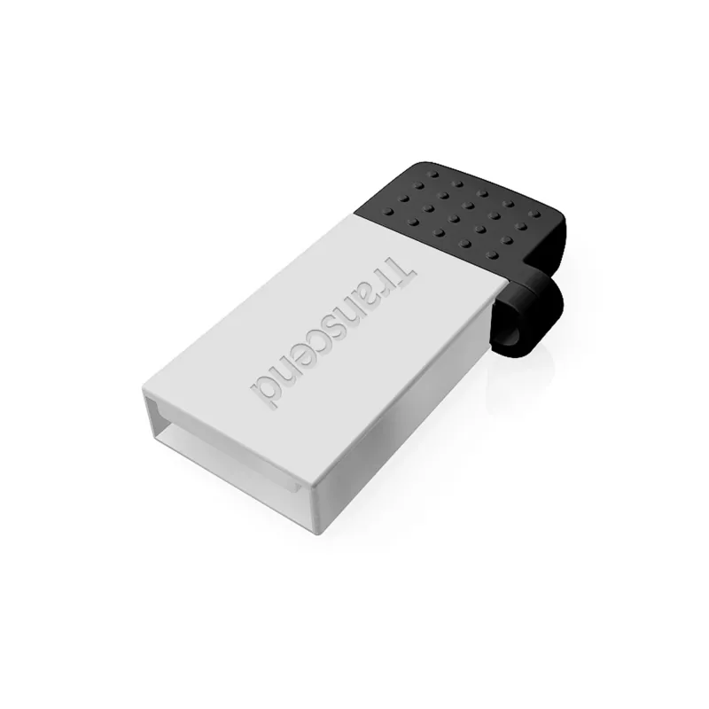 Transcend JetFlash Mobile 380 - USB-muistitikku - 16 GB - USB 2.0 - hopea (TS16GJF380S)