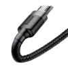 Baseus Cafule 2.4A 1 m Micro-USB-kaapeli (harmaa/musta)