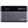 Powerbank INTENSO 7350050 — 20000 mAh, 1× USB-A + 2× USB-C, 100 W kokonaislähtöteho, musta/harmaa