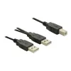 USB-kaapeli DeLOCK USB-B/USB-A kaapeli 1 m musta