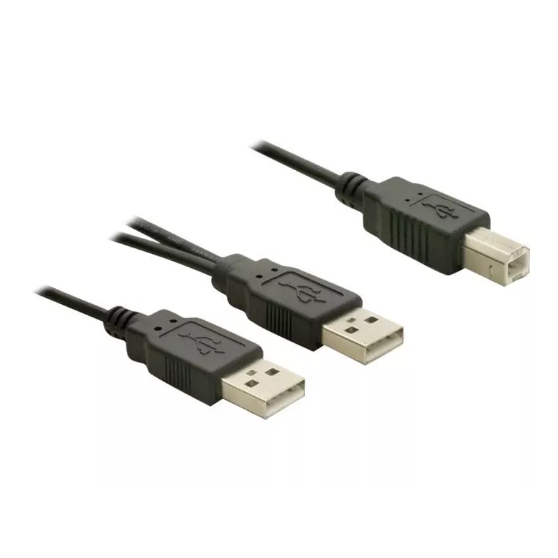 USB-kaapeli DeLOCK USB-B/USB-A kaapeli 1 m musta
