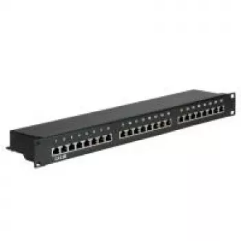 VALUE Patchpanel Cat.5e 24 porttia STP musta