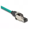 DeLOCK 86016 johdinliitin RJ45/LSA musta hopea pistoke