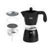 Espressokone Adler AD 4421 — 15 bar pumppu, musta kotelo