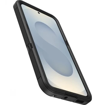 OtterBox Defender XT Clear Magnets Samsung Galaxy S25 läpinäkyvä/musta karkaistusta lasista valmistettu näytönsuojakalvo