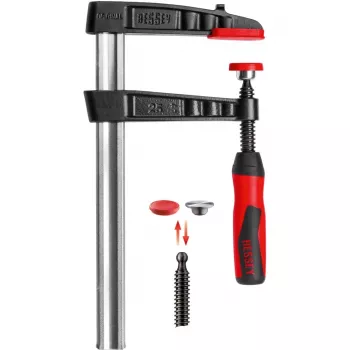 Tankopuristin BESSEY TG30-2K 30 cm alumiini musta punainen