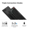 Mekaaninen näppäimistö Keychron V1 Ultra 8K — 75 % QWERTY, Bluetooth, johdollinen, RGB, musta