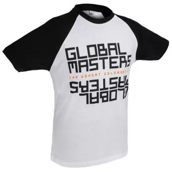 Global Masters T-paita GM Text - valkoinen (L)