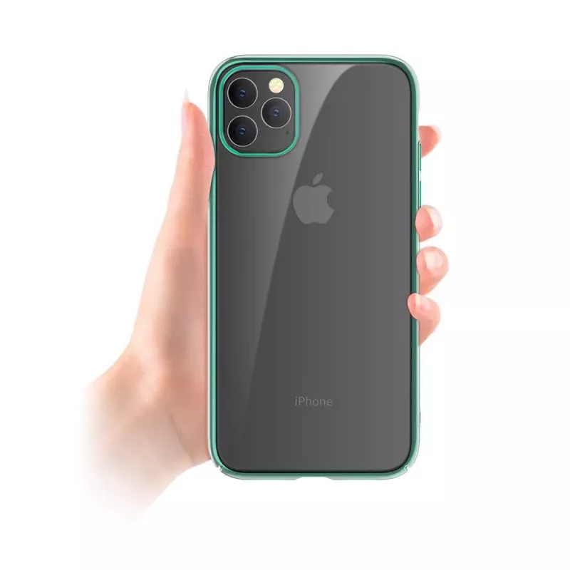 Suojaava kova kuori Devia Glimmer-sarja iPhone 11 Pro -puhelimelle, vihreä, PC-takaosa