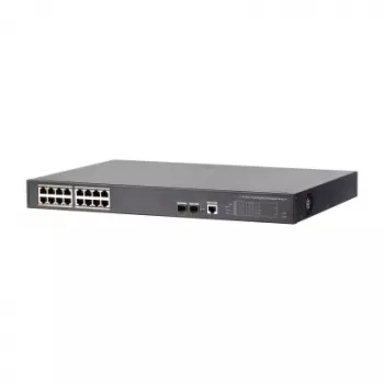 Dahua Technology PoE DH-PFS4218-16GT-240 verkkokytkin hallittava Gigabit Ethernet (10/100/1000) Power over Ethernet (PoE) musta