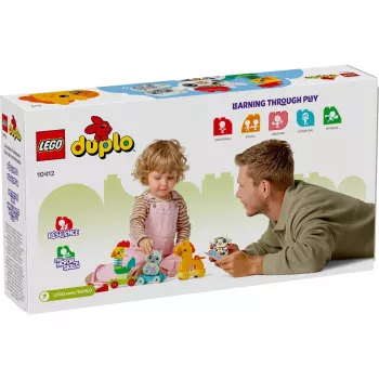 LEGO DUPLO 10412 My First eläinjuna, rakennussarja, 19 palaa, 18 kuukaudesta alkaen