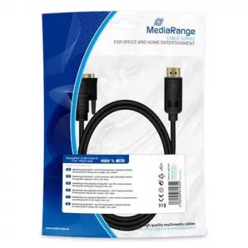 Videokaapeli-adapteri MediaRange MRCS199 2 m DisplayPort DVI musta