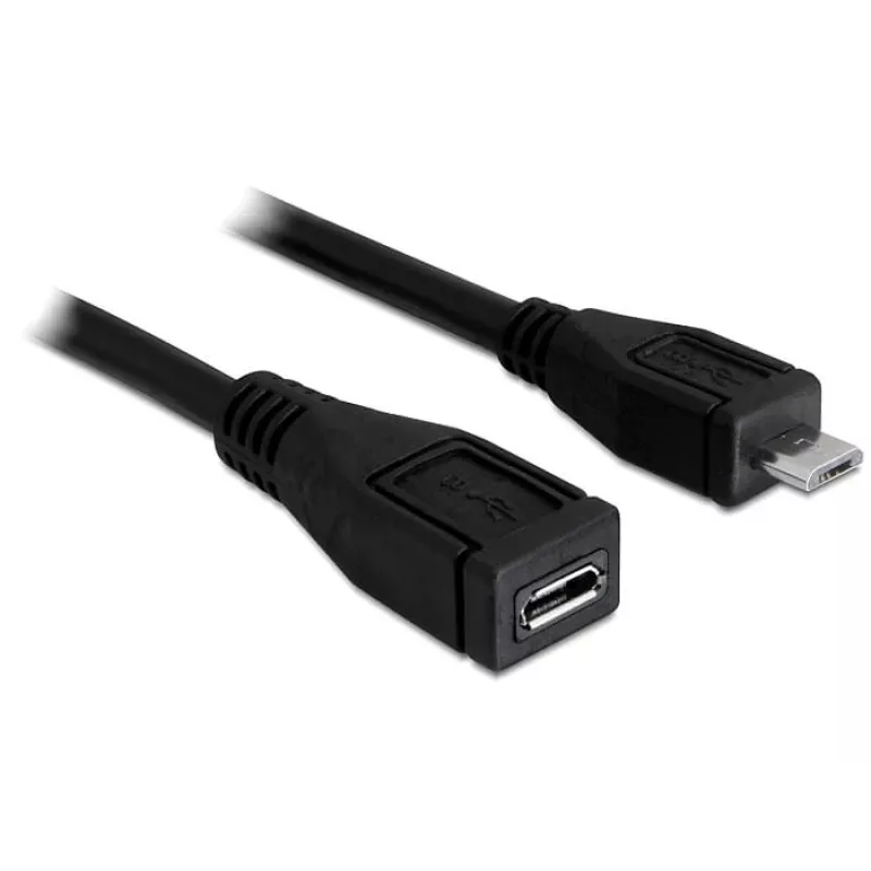 USB-kaapeli DeLOCK 83248 USB 2.0 1m Micro-USB B musta