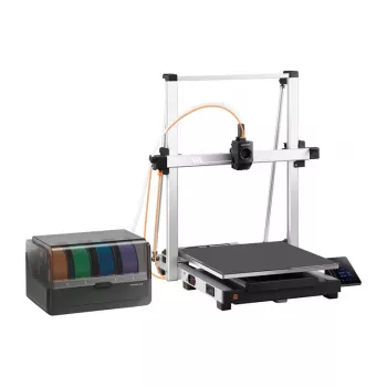 3D-tulostin AnyCubic Kobra 3 Max Combo — rakennustila 420×420×500 mm, PETG/PLA, max. suutinlämpötila 300°C, lämpöalusta 90°C, Wi-Fi