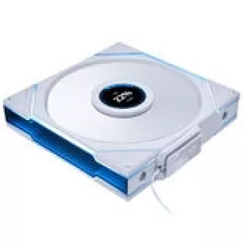 Kotelotuuletin Lian Li UNI FAN TL LCD Wireless ARGB PWM 140 mm valkoinen, malli 14RTLLCD1W1W