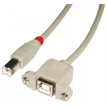 Lindy 31801 USB-kaapeli USB 2.0 1 m USB B harmaa