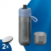 BRITA Active -vesisuodatinpullo 600 ml pastellinsininen suodattimilla