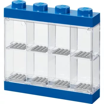 Room Copenhagen LEGO Minifigures-vitriini sininen (sininen/läpinäkyvä)