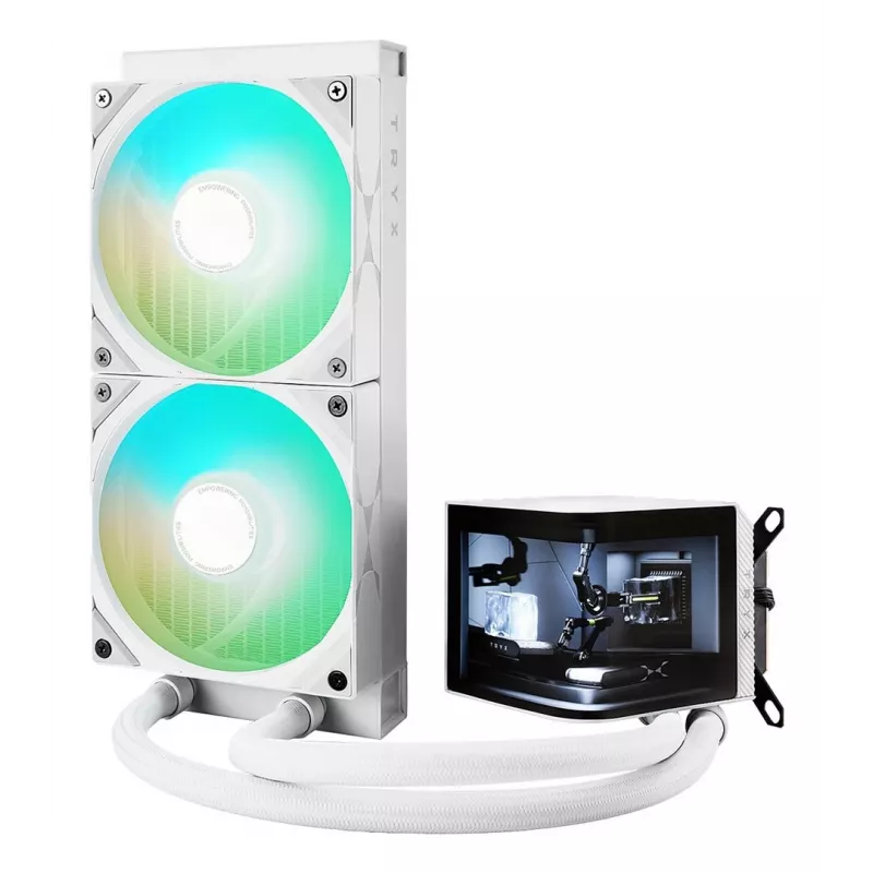 TRYX PANORAMA ARGB 240 -prosessorin nestjäähdytyssarja 12 cm valkoinen 1 kpl