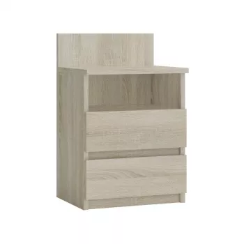 Yöpöytä top e shop M1 SONOMA MAT, tammiviimeistely, 2 laatikkoa, 400×320×590 mm