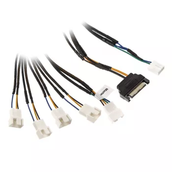 Akasa Flexa FP5S PWM-jakokaapeli (5 tuuletinta) - punottu, 45 cm (AK-CBFA07-45)