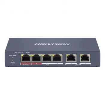 Hallittava kytkin Hikvision DS-3E1106HP-EI 6 porttia PoE Fast Ethernet