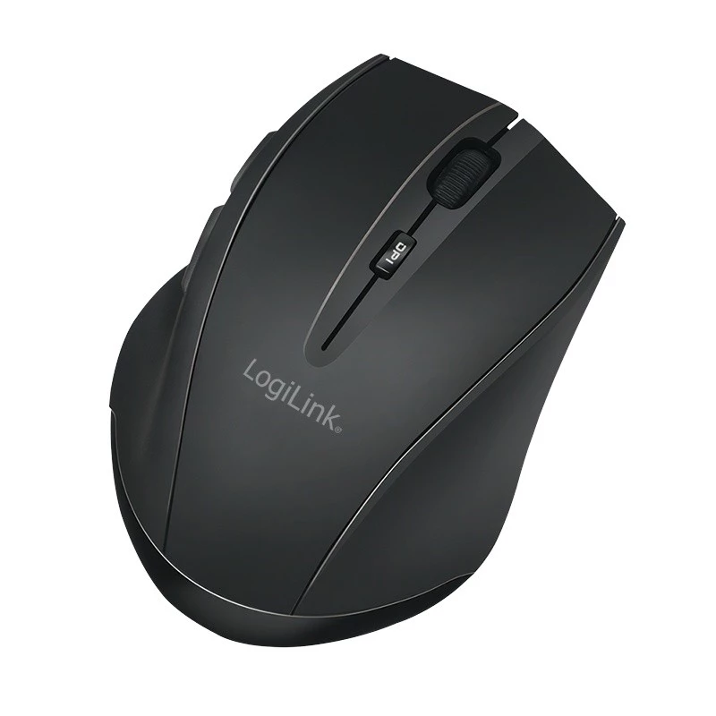 Logilink langaton hiiri BT5.0, ergonominen, musta