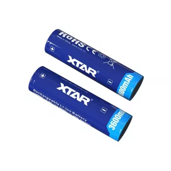 Uudelleenladattava Li-Ion-akku XTAR BAT0669 18650 3,6 V 3600 mAh, Ø 18,5×68,8 mm