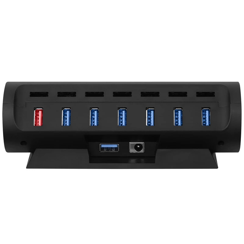 Streamplify HUB CTRL 7, 7x USB 3.0 tyyppi A, RGB, 12V, EU-virtajohto – musta
