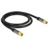 Koaksiaalikaapeli RG-6/U DeLOCK 88922 1 m IEC musta