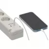 Brennenstuhl Bremounta jatkojohto, 5 pistorasiaa + 2x USB-C, 3 m, valkoinen