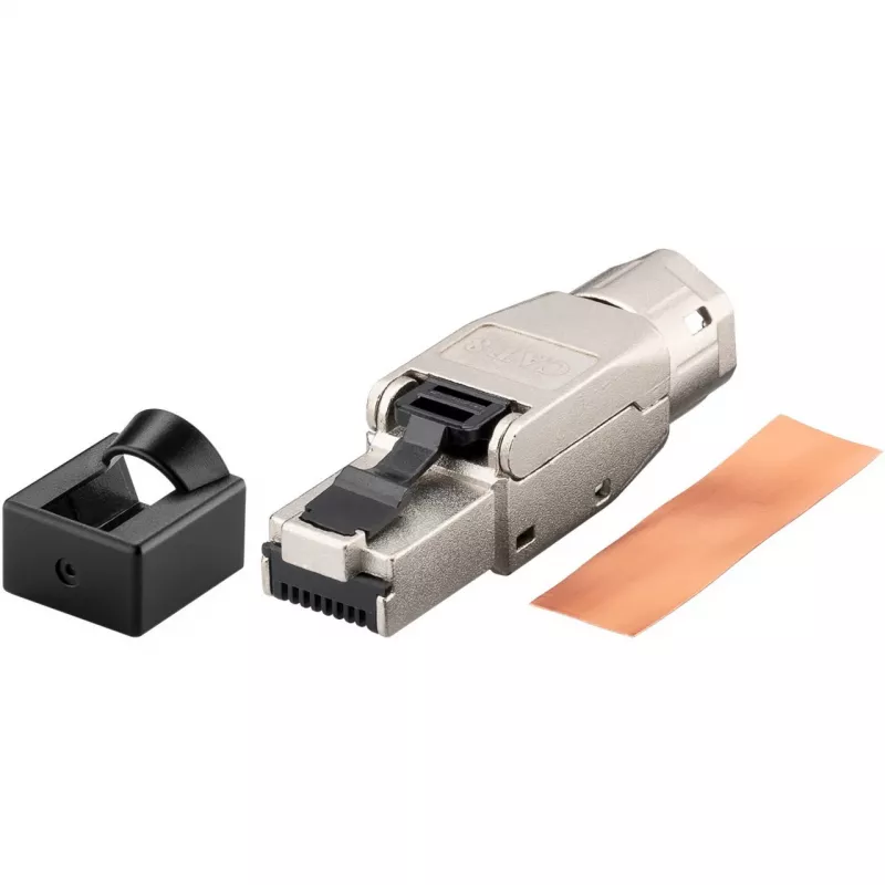 Goobay CAT 8.1 STP-suojattu, kenttäasennettava RJ45-liitin (61130)