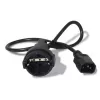 APC AP9880 virtakaapeli musta 0,6 m C14-liitin CEE7/7