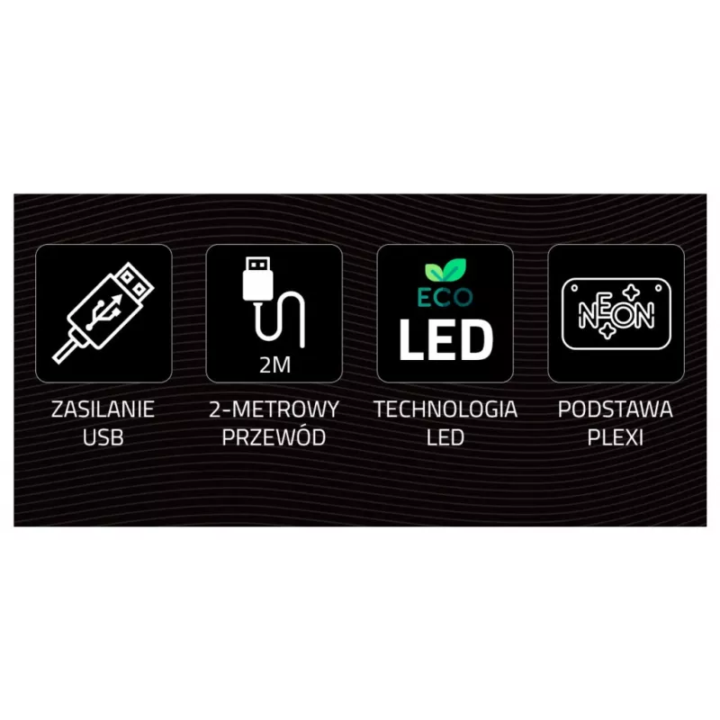 LED-neonvalo MANTA SNL91MT Style RAKETA – koristeellinen LED-neonpaneeli, malli SNL91MT
