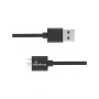USB-kaapeli MediaRange MRCS240 — USB A - Micro-USB B, USB 3.2 Gen 1 (3.1 Gen 1), 1,8 m, musta