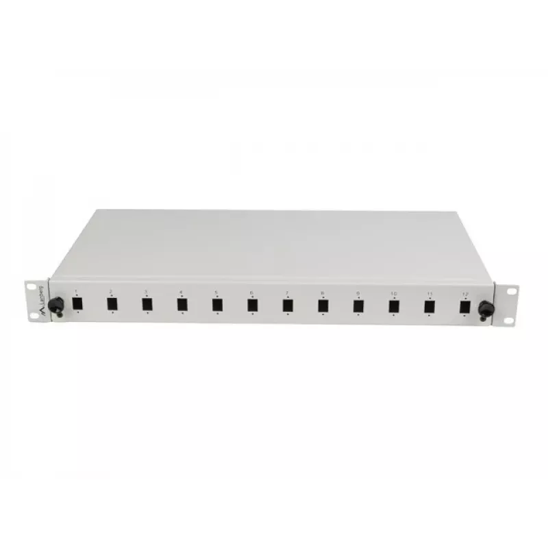 Patchpanel Lanberg FOP1-12SS-LDS harmaa ABS teräs 19