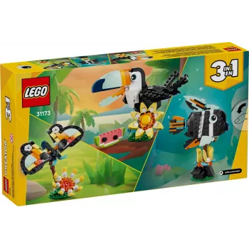 Rakennuslelu LEGO Creator 3-in-1 villieläimet trooppinen tukaani setti 31173