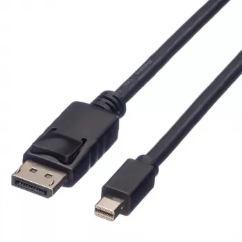 Roline DisplayPort-kaapeli, DP ST - Mini DP ST, musta, 1,5 m (11.04.5638)